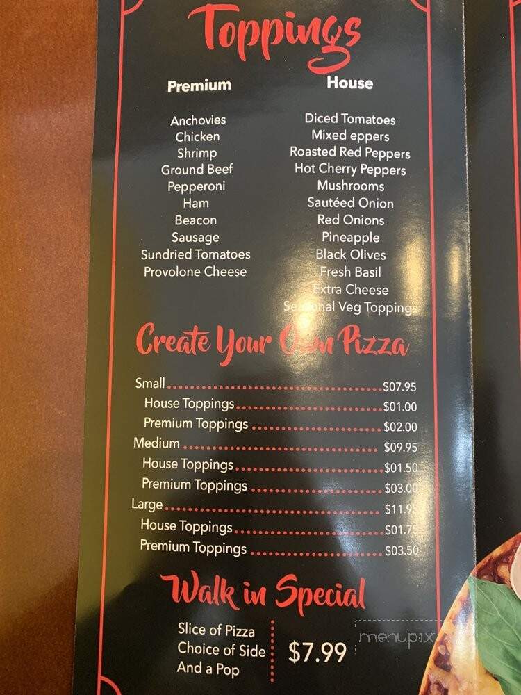 Mario's Pizza Kitchen - Scarborough, ON menu_pic