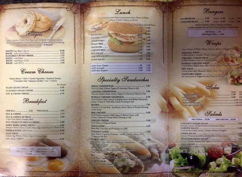 Hot Bagels and Deli - Clinton, NJ menu_pic