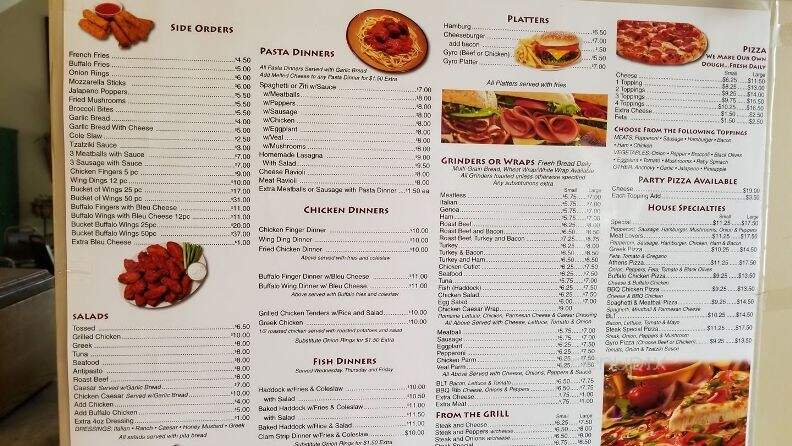 Athens Pizza - Brimfield, MA menu_pic
