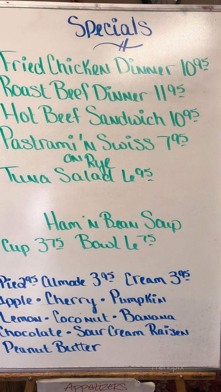 Coach Light Inn - Valentine, NE menu_pic