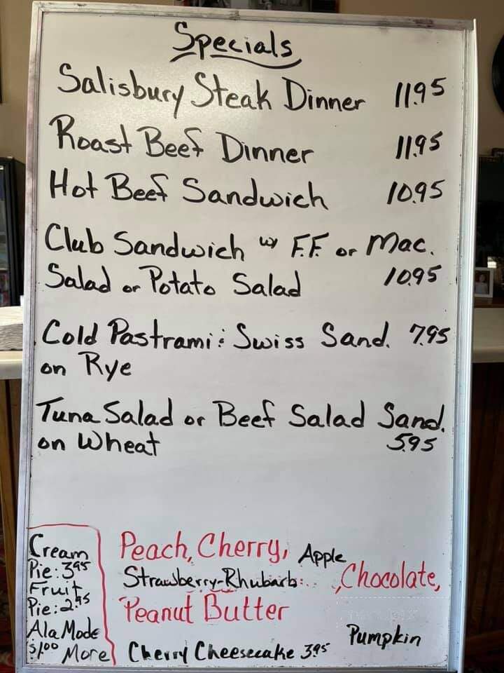 Coach Light Inn - Valentine, NE menu_pic