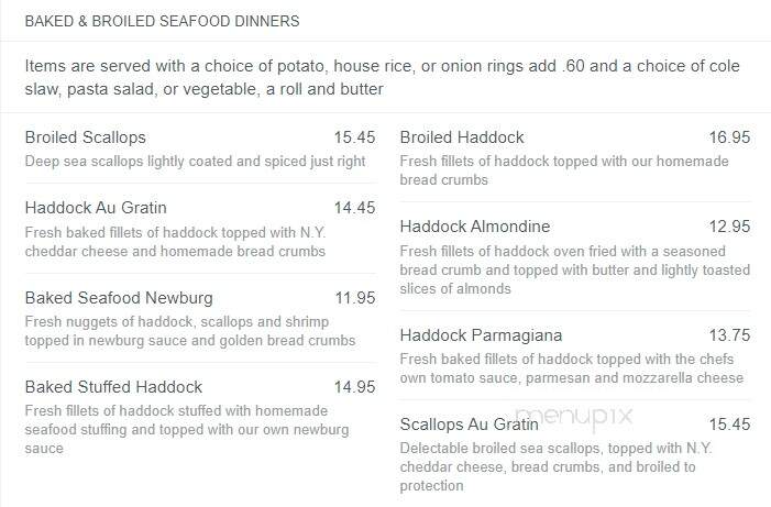 Clam King - Manchester, NH menu_pic