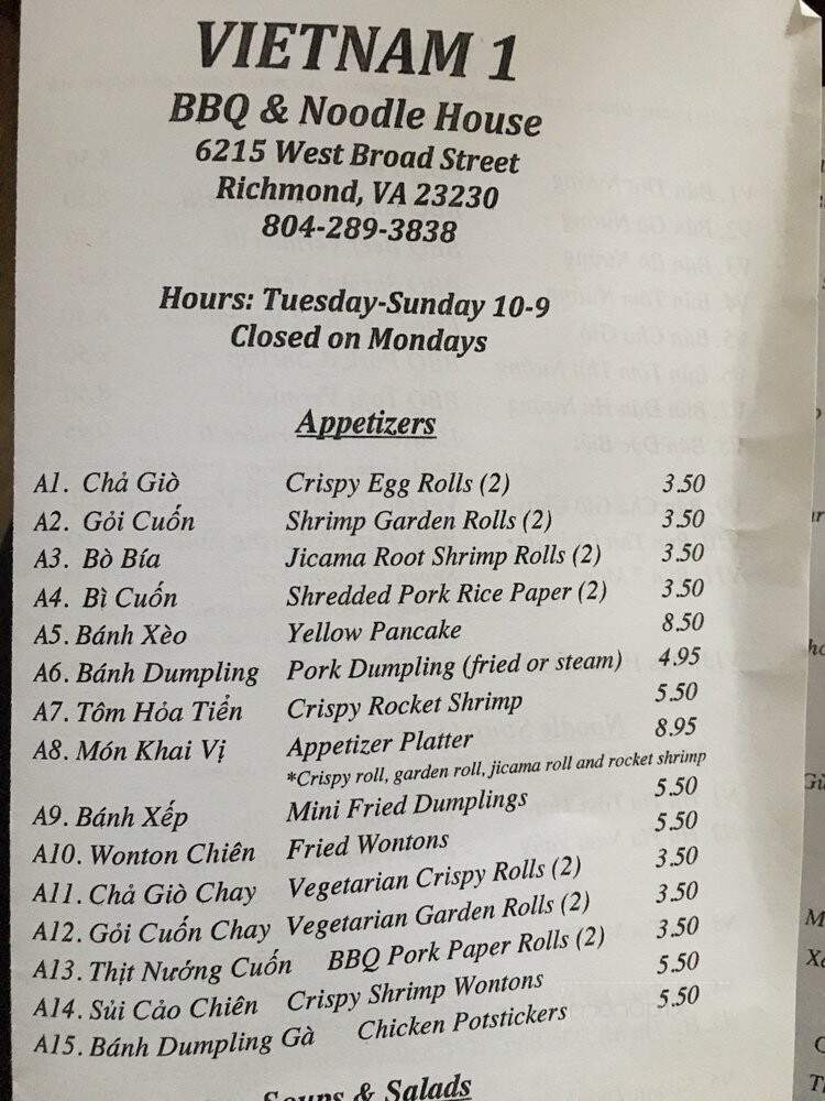 Vietnam One - Richmond, VA
