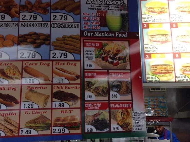 Sno-White Drive In - Tulare, CA menu_pic