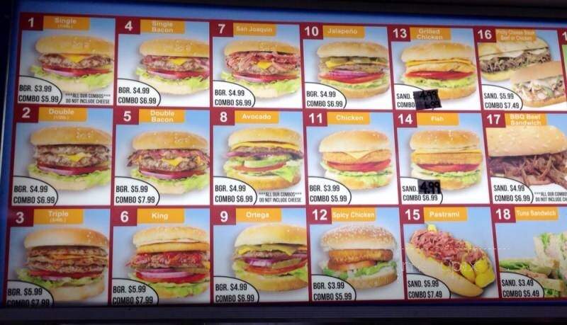 Sno-White Drive In - Tulare, CA menu_pic