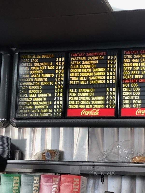 Fantasy Burger - Yorba Linda, CA menu_pic