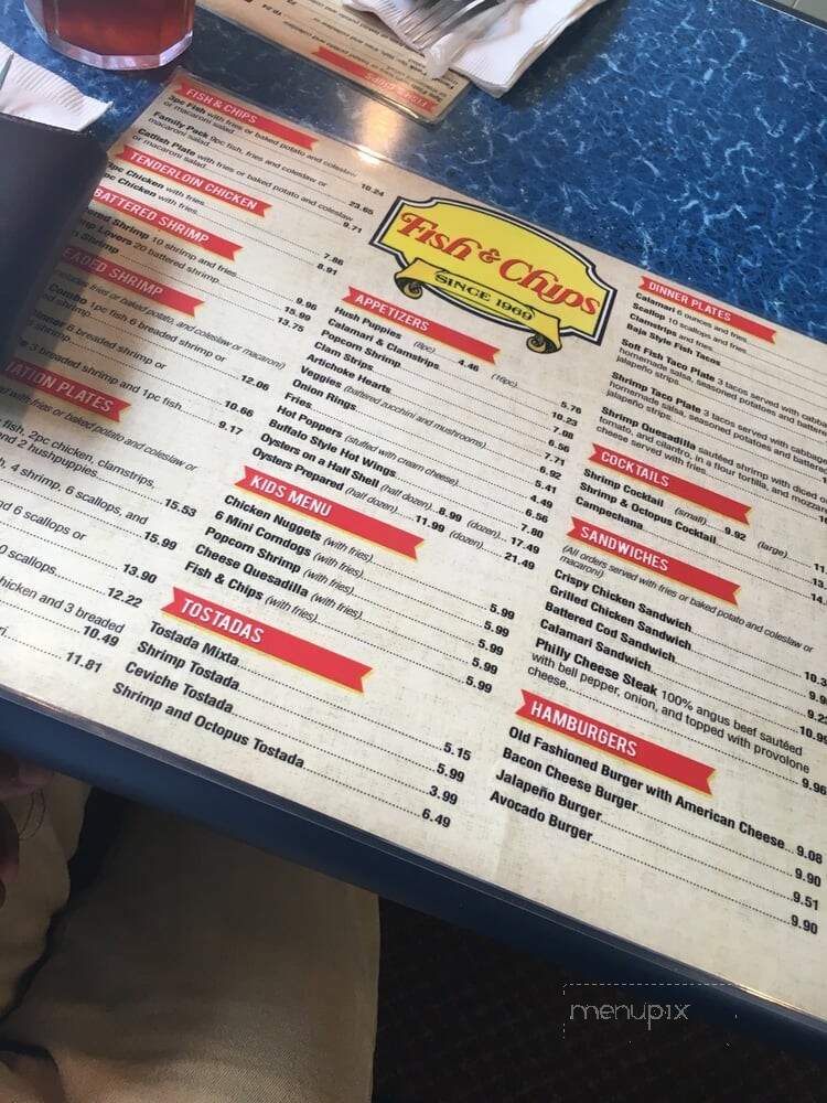 Fish & Chips North Main - Salinas, CA menu_pic