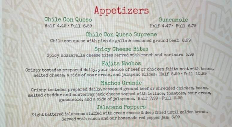 Litos Mexican Restaurant - Bartlesville, OK menu_pic