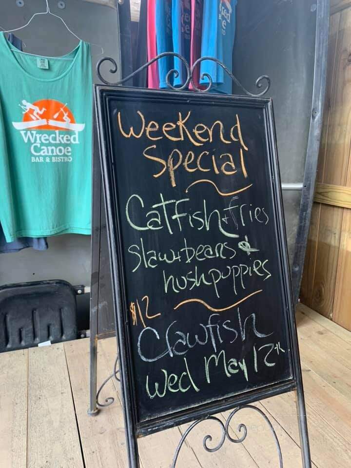 Wrecked Canoe - Clarksville, AR menu_pic