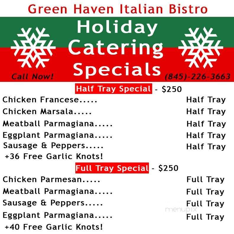 Greenhaven Restaurant - Poughquag, NY menu_pic