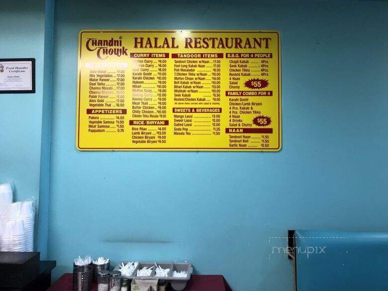Chandni Chowk Restaurant - Toronto, ON menu_pic