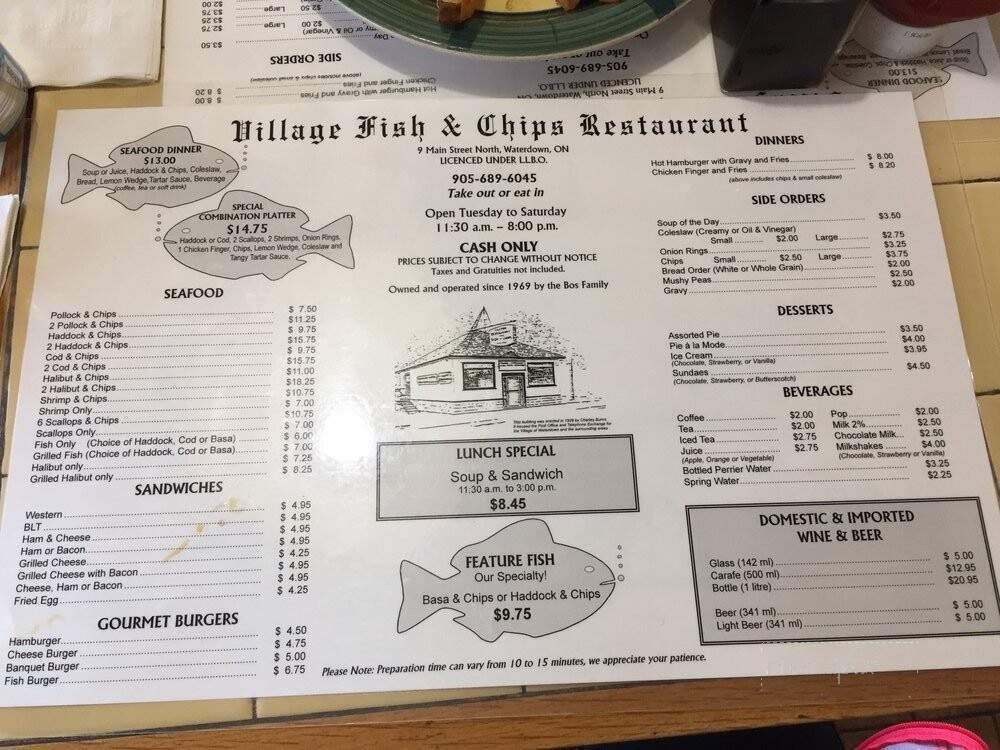 Village Fish & Chips Restaurant - Waterdown, ON