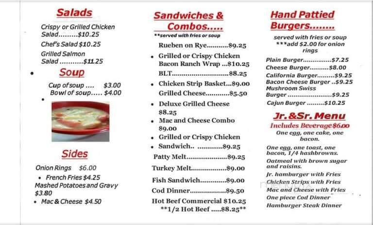 Feed Mill Restaurant - Jordan, MN menu_pic