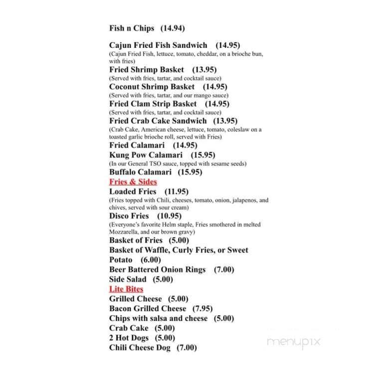 Helm Restaurant - Freeport, NY menu_pic