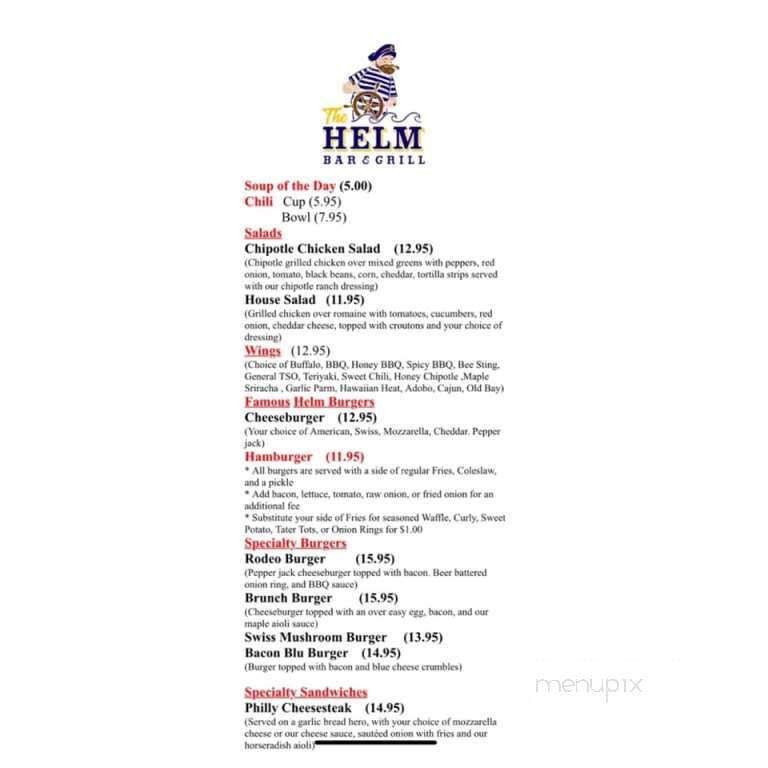 Helm Restaurant - Freeport, NY menu_pic