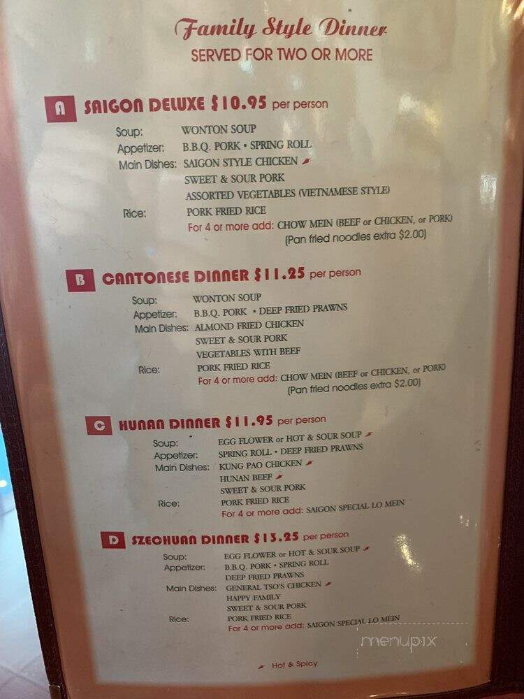 Saigon Kitchen - Monroe, WA menu_pic