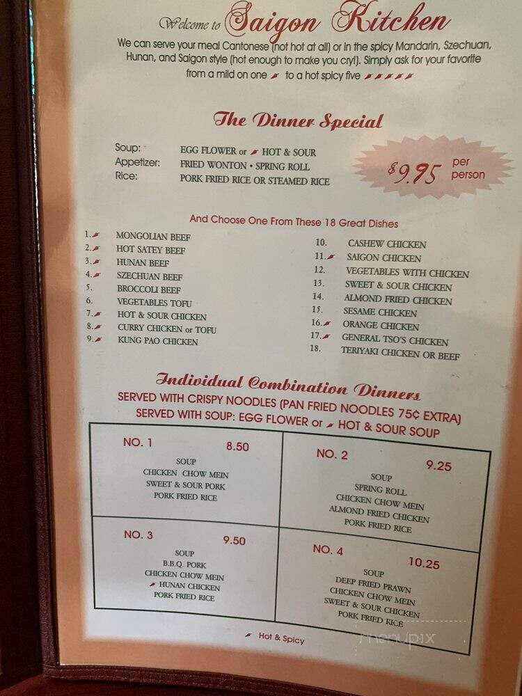 Saigon Kitchen - Monroe, WA menu_pic