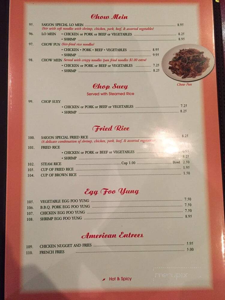 Saigon Kitchen - Monroe, WA menu_pic