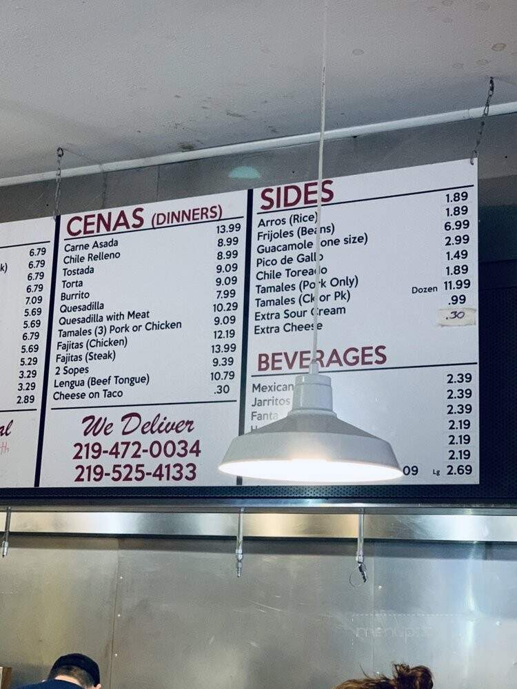Taco Tia - Merrillville, IN menu_pic