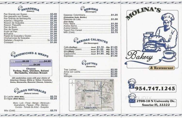Molina's Bakery & Restaurant - Sunrise, FL