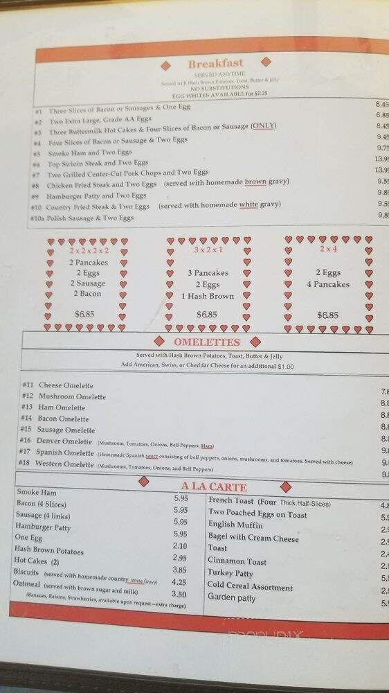Heart's Coffee Shop - Van Nuys, CA menu_pic