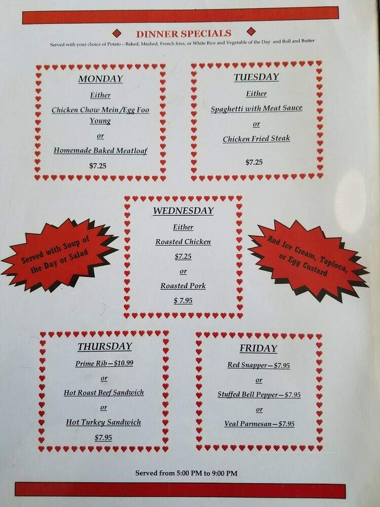 Heart's Coffee Shop - Van Nuys, CA menu_pic