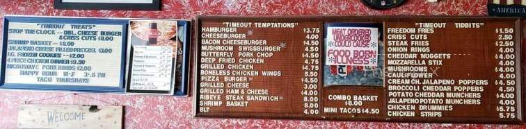 T T's Timeout - Lake Mills, WI menu_pic