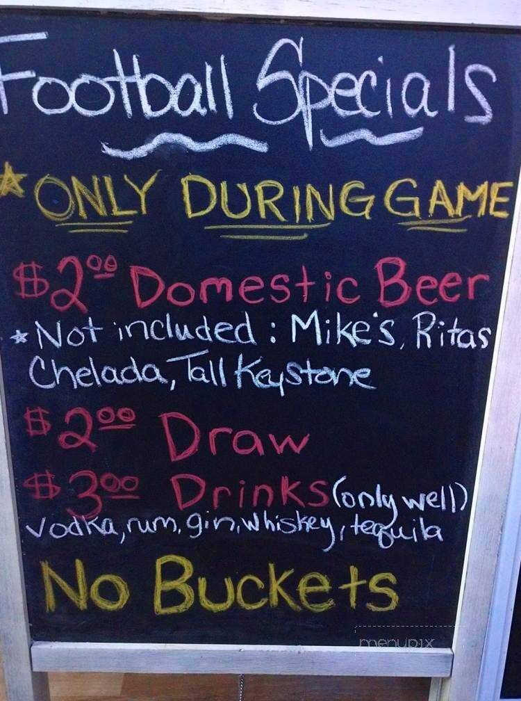 Cozy Tavern - Ness City, KS menu_pic