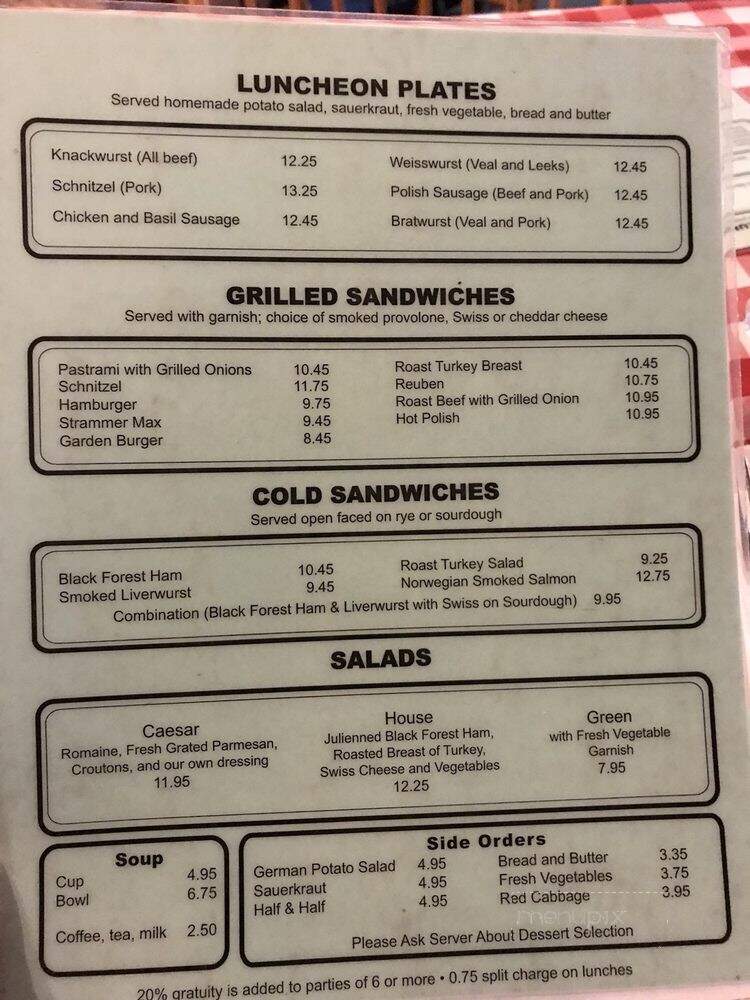 Dutch Garden Restaurant - Santa Barbara, CA menu_pic