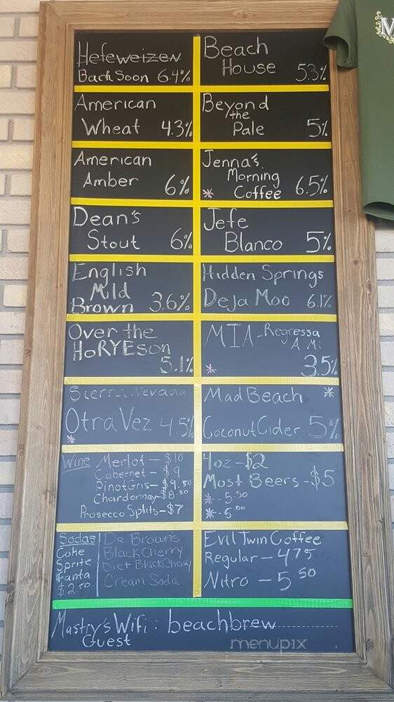 Mastry's Bar & Grill - St Petersburg, FL menu_pic