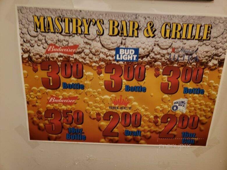 Mastry's Bar & Grill - St Petersburg, FL menu_pic
