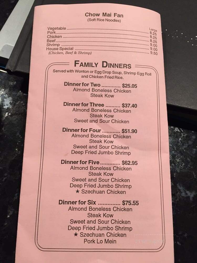 China Chef Express - Shelby Township, MI menu_pic