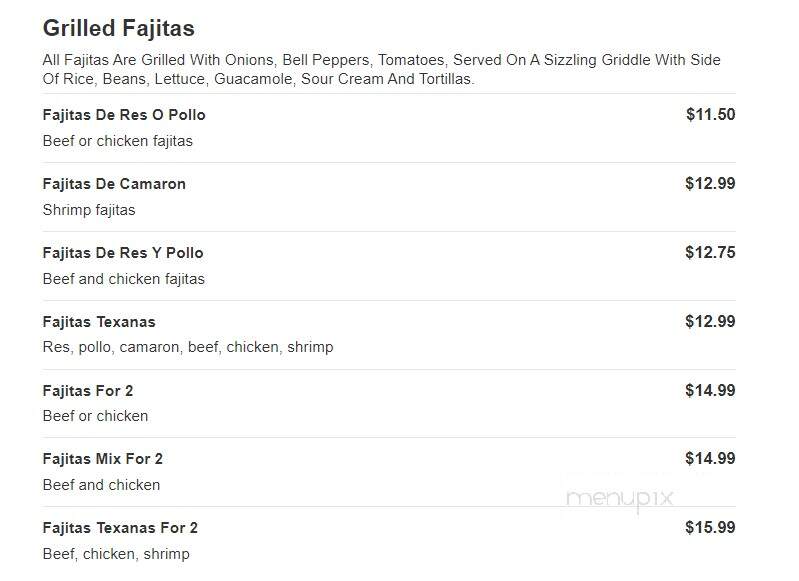 El Paso Mexican Restaurant - Morganton, NC menu_pic