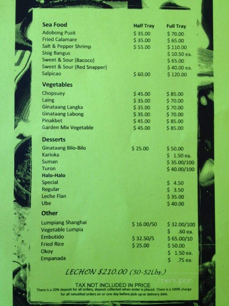 Jochi's - Chula Vista, CA menu_pic