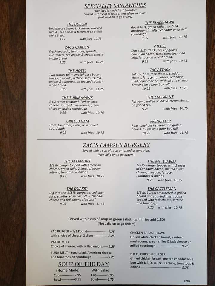 Zac's Cafe - Dublin, CA