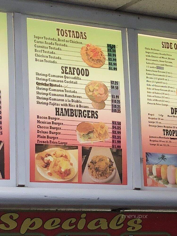 Jose's Taco Shop - Merced, CA menu_pic