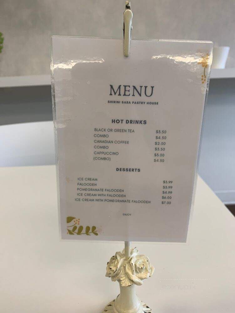 Shirini Sara - North York, ON menu_pic