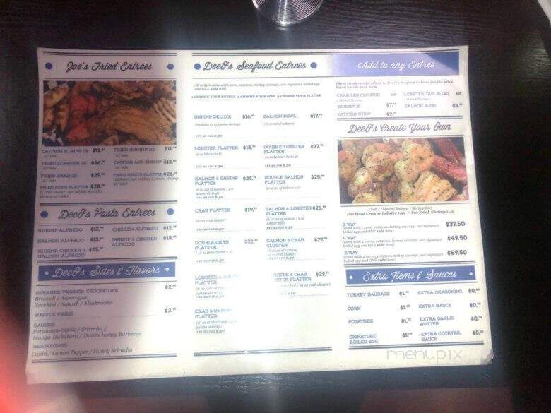 DeeO's seafood - Cordova, TN menu_pic