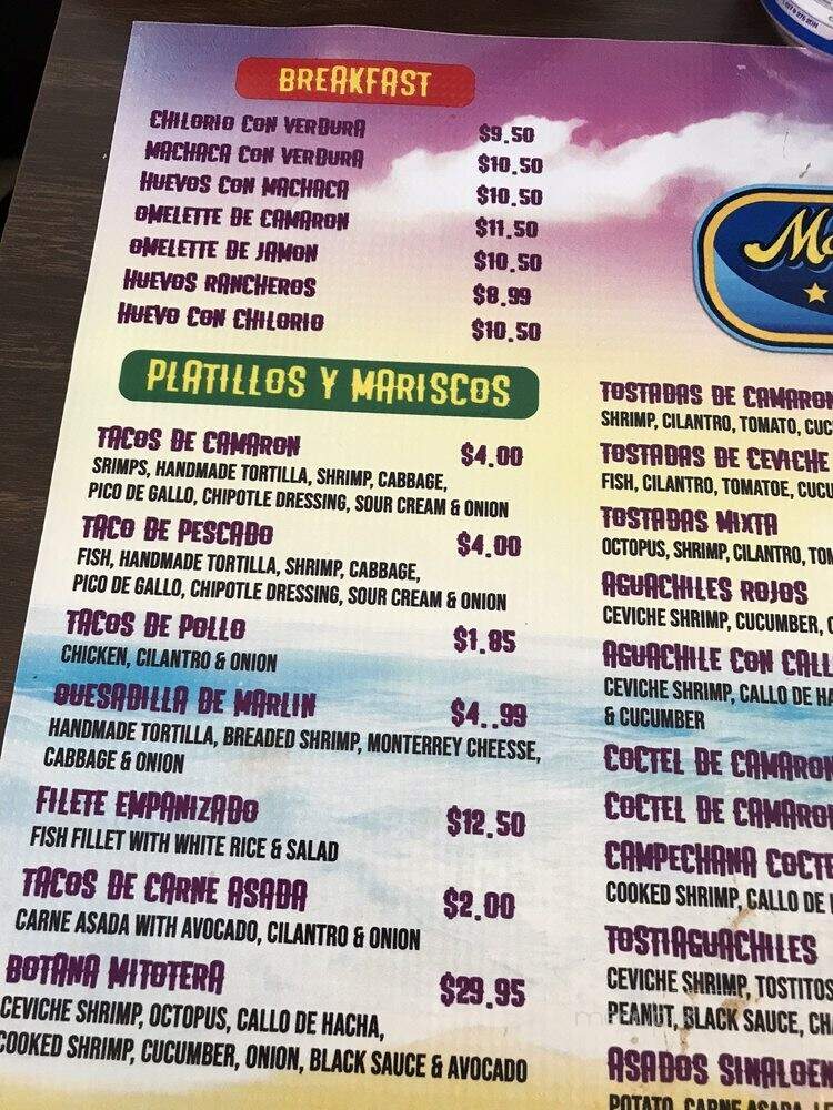 Mariscos y Antojitos Las Plebes - Antioch, CA menu_pic