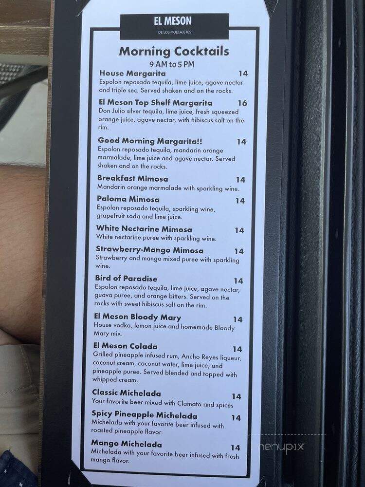 El Meson De Los Molcajetes - Santa Rosa, CA menu_pic