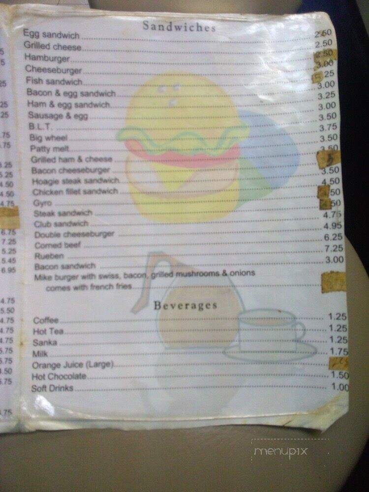 Fifth Wheel Restaurant - Cleveland, OH menu_pic