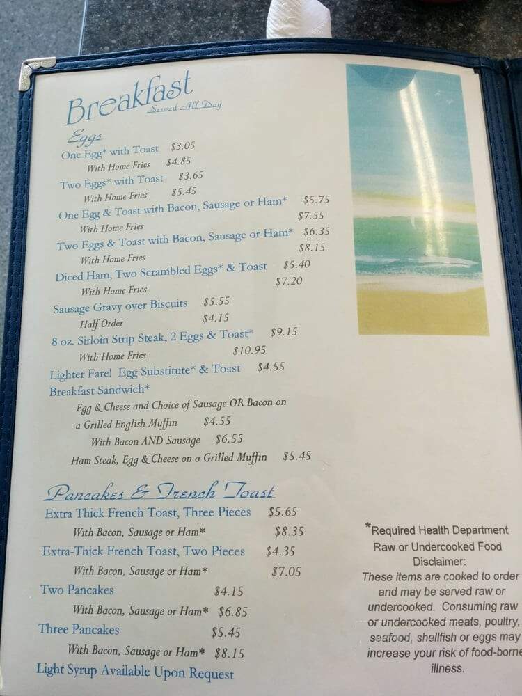 Peninsula Restaurant - Lakeside Marblehead, OH menu_pic