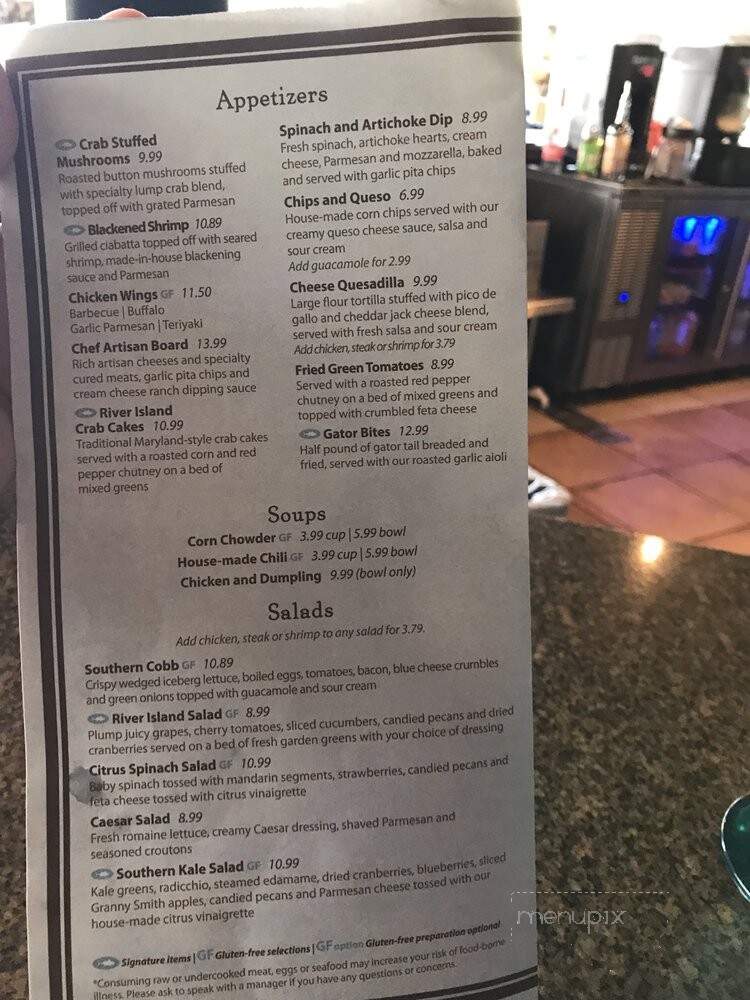 River Island Grilling Company - Kissimmee, FL menu_pic