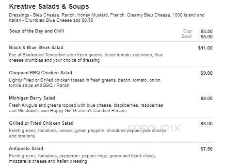 Korner Pub - Owosso, MI menu_pic