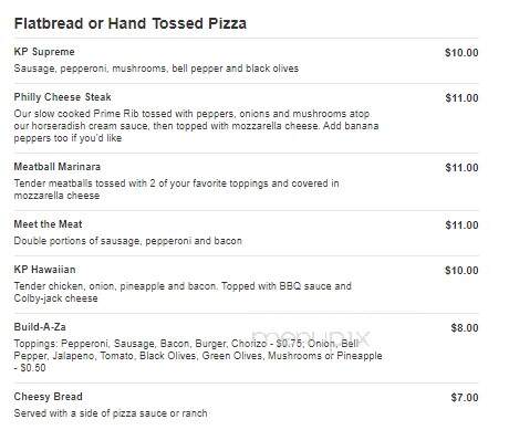Korner Pub - Owosso, MI menu_pic