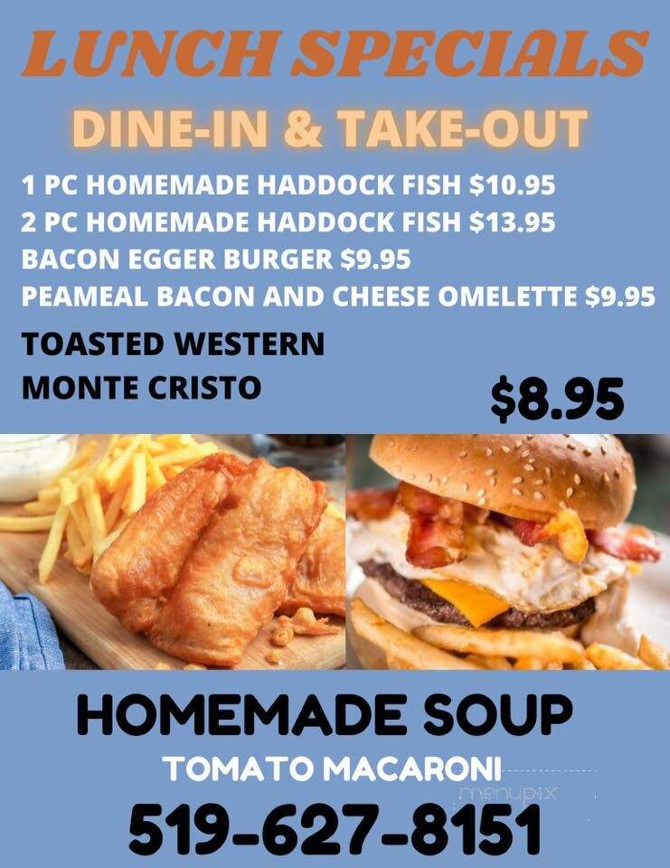 Cozy Corners Restaurant - Wallaceburg, ON menu_pic
