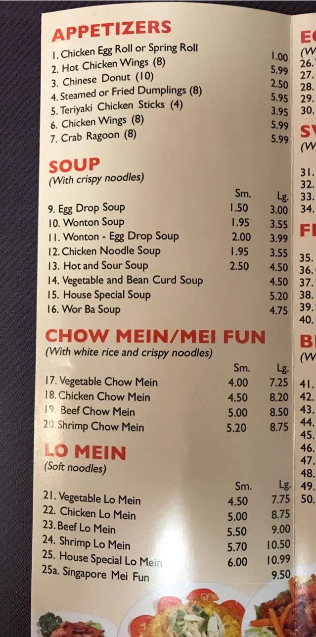 Jumbo Chinese Restaurant - Lagrange, GA menu_pic