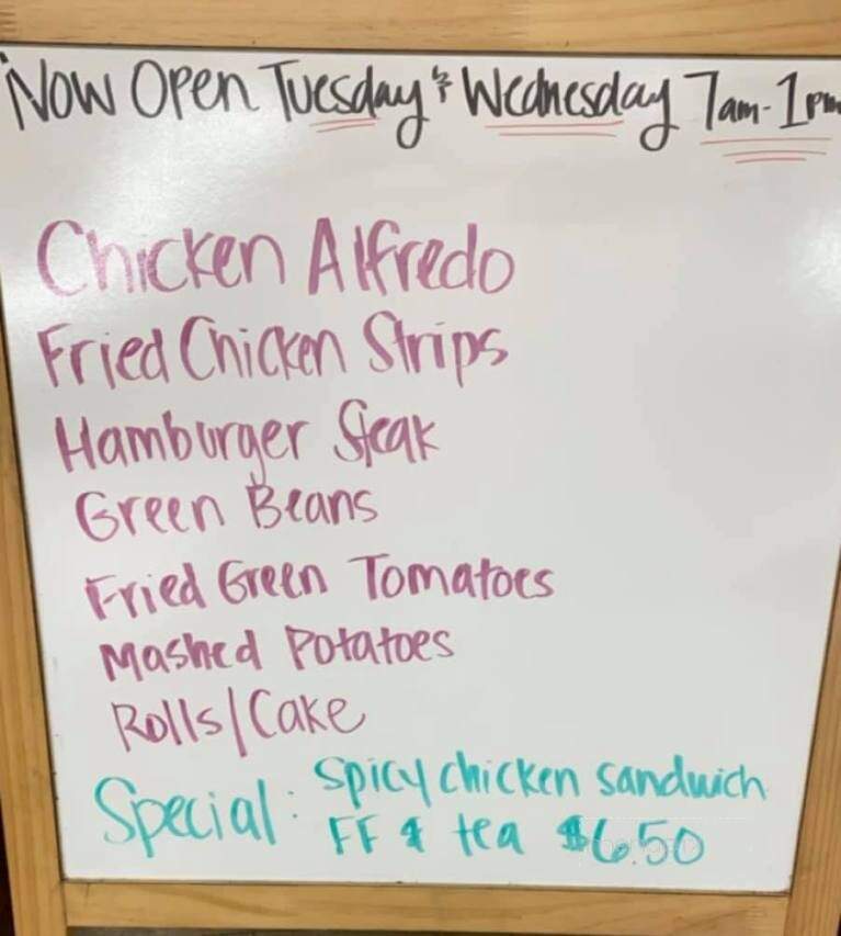 Nancy's Place - Calhoun City, MS menu_pic
