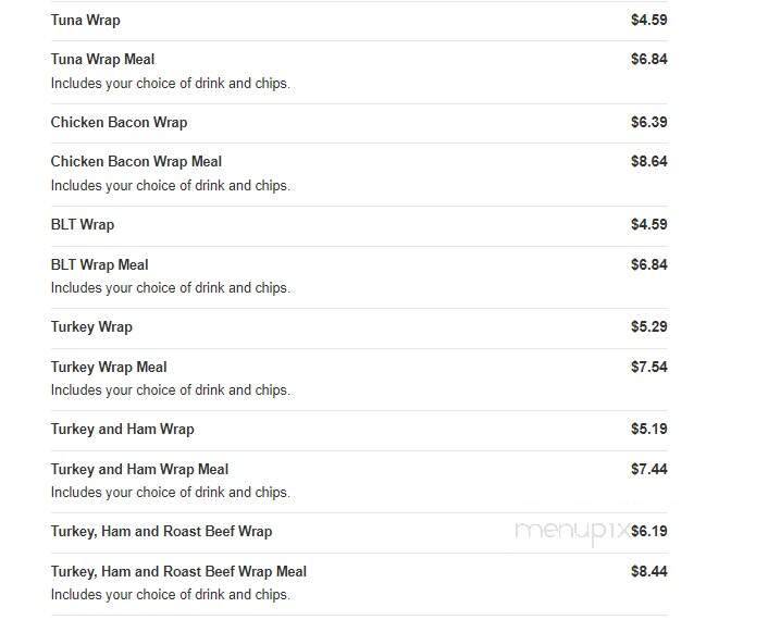 Subs Etc - Byhalia, MS menu_pic