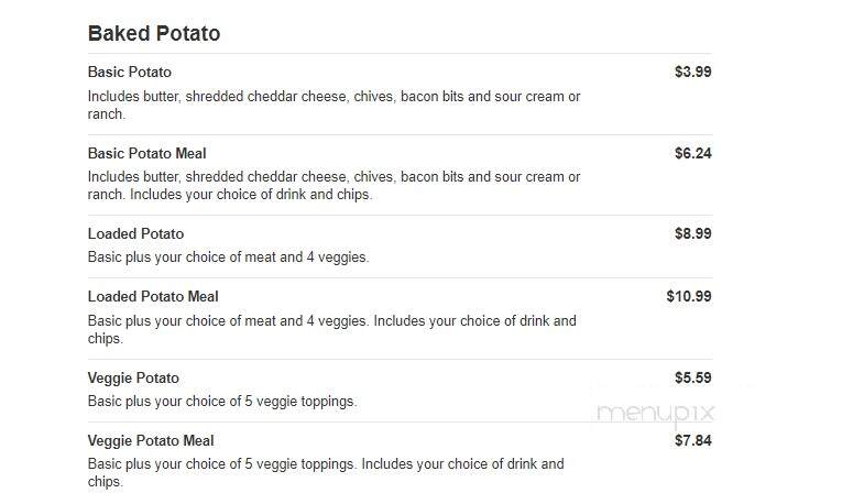 Subs Etc - Byhalia, MS menu_pic